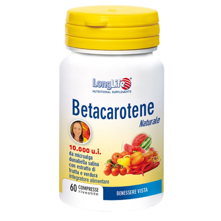 LongLlife Betacarotene Integratore Abbronzatura 60 Compresse