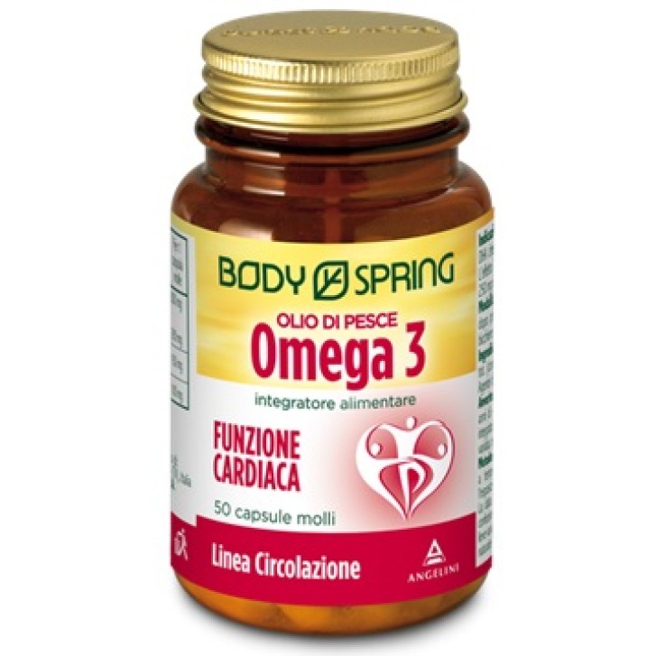 Body Spring OLIO DI PESCE OMEGA3 Integratore alimenatre per la funzione cardiaca 50 capsule