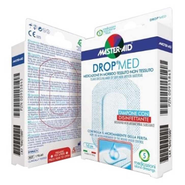 Master Aid Drop Med Medicazione traspirante 10x12 cm 5 Pezzi