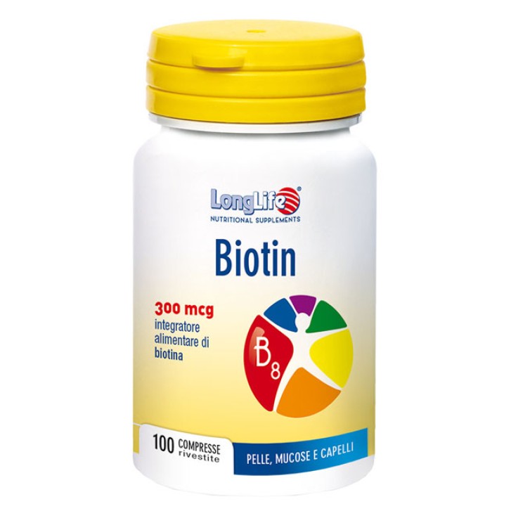 LongLife Biotin 300 Integratore Pelle 100 Compresse