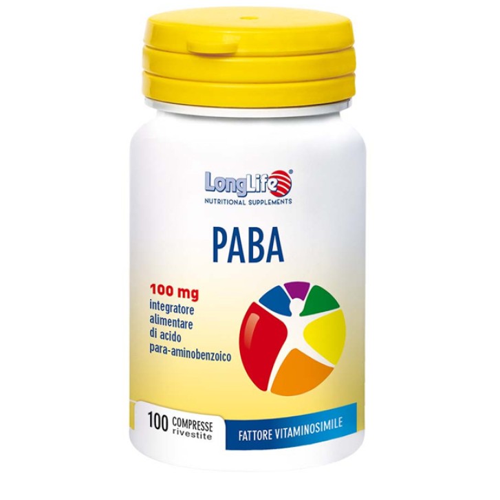 LongLife Paba 100 Integratore vitamina B10 100 Compresse