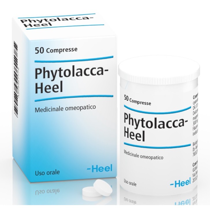 Guna PHYTOLACCA Heel medicinale omeopatico per la tonsillite 50 tavolette