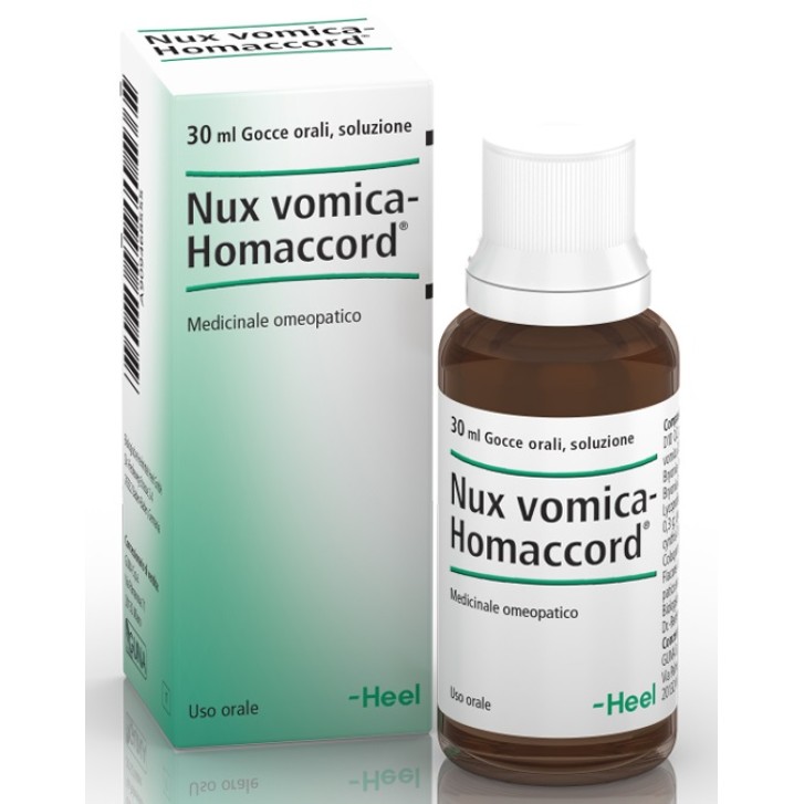 Guna Heel Nux Vomica Homaccord Rimedio omeopatico per la digestione in gocce 30 ml