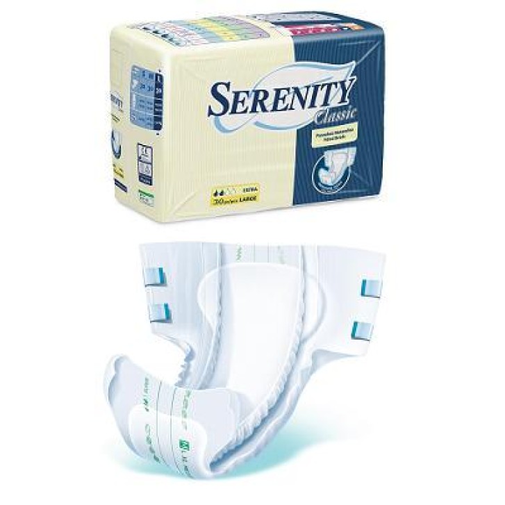 Serenity Classic pannolone mutanda ultrasottile taglia L 30 pezzi