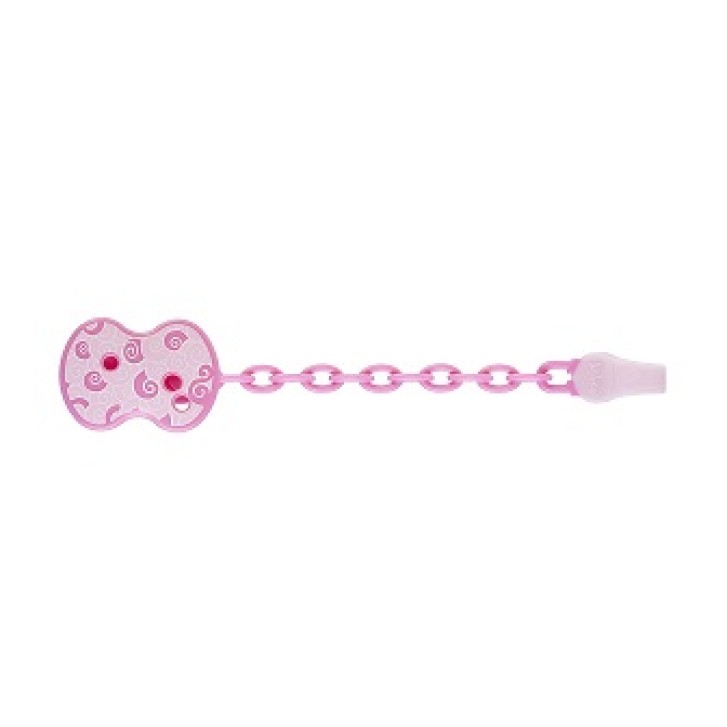 CHICCO CLIP con CATENELLA ROSA