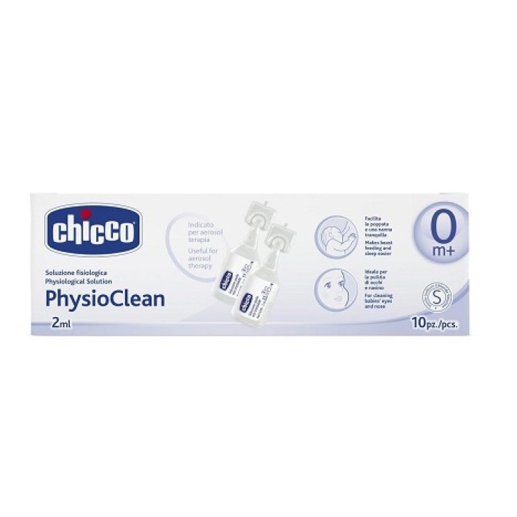 CHICCO Physioclean Soluzione Fisiologica Aerosol 10 Flaconcini 2 ml