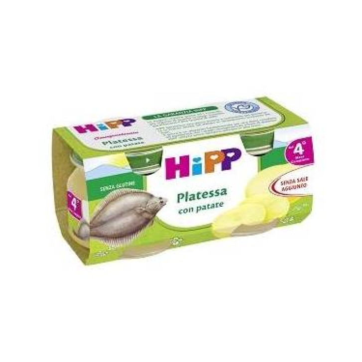 HiPP Biologico omogeneizzato Platessa con Patate 2x80g