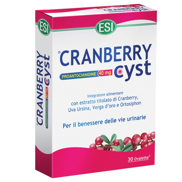 Esi Cranberry Cyst Integratore per le Vie Urinarie 30 Ovalette