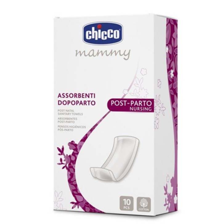 Chicco Assorbenti in cotone Postparto 10 pezzi