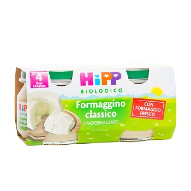 Hipp Biologico Omogeneizzato Formaggino Classico 2x80g