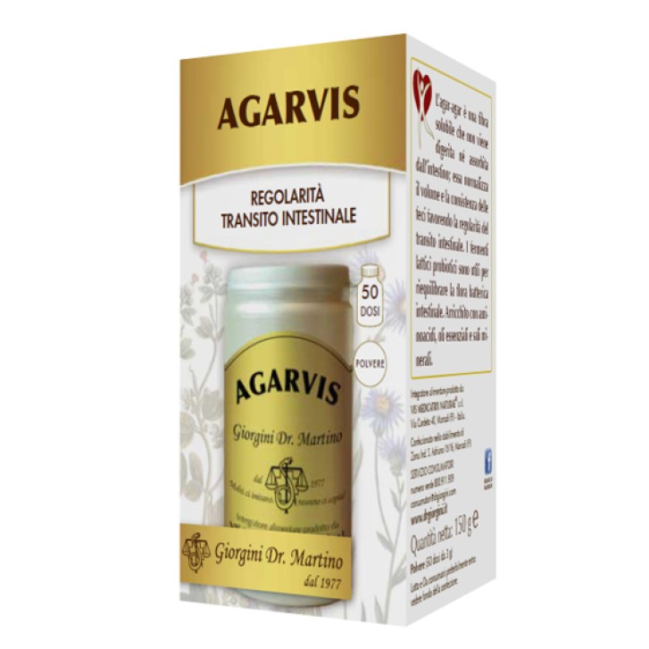 Agarvis polvere integratore per il transito intestinale 150 Gr