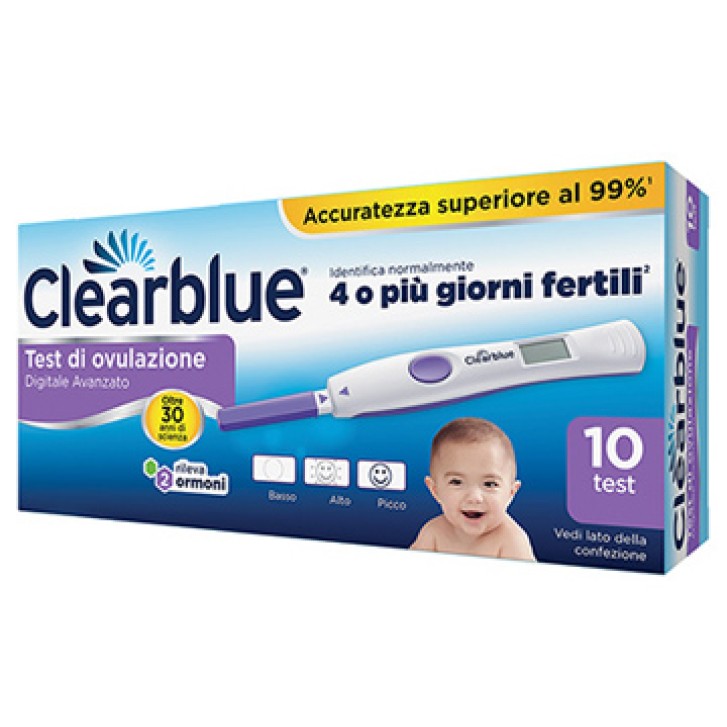 Clearblue test di ovulazione digitale avanzato 10 test