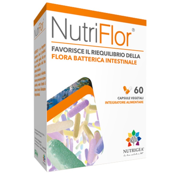 Nutrigea Nutriflor Integratore per l'equilibrio della flora batterica 60 compresse