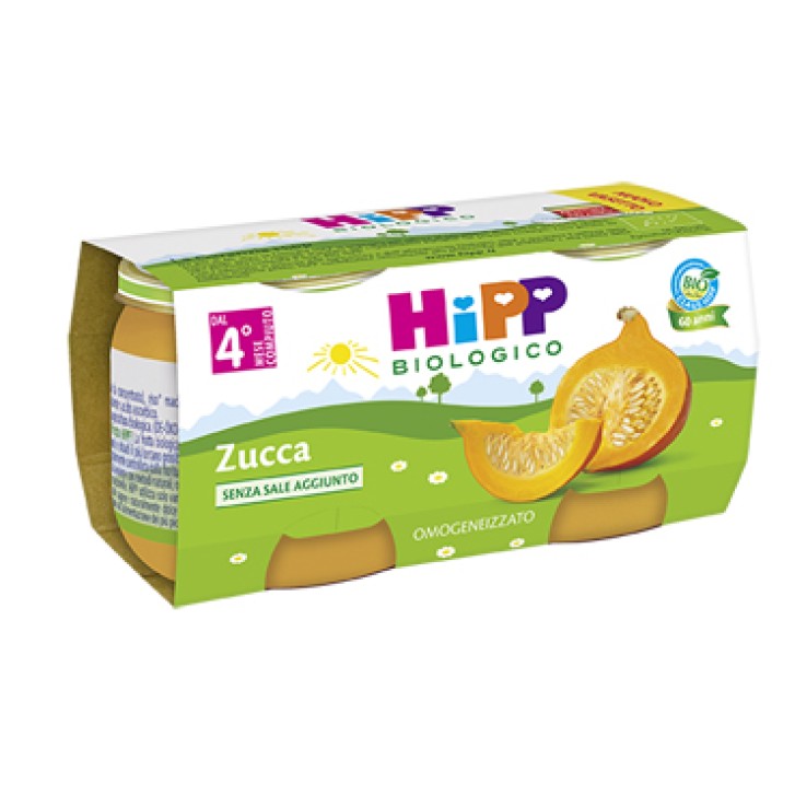 HiPP Biologico Omogeneizzato Zucca 2x80g