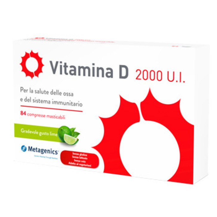 METAGENICS VITAMINA D 2000 UI 84 compresse masticabili