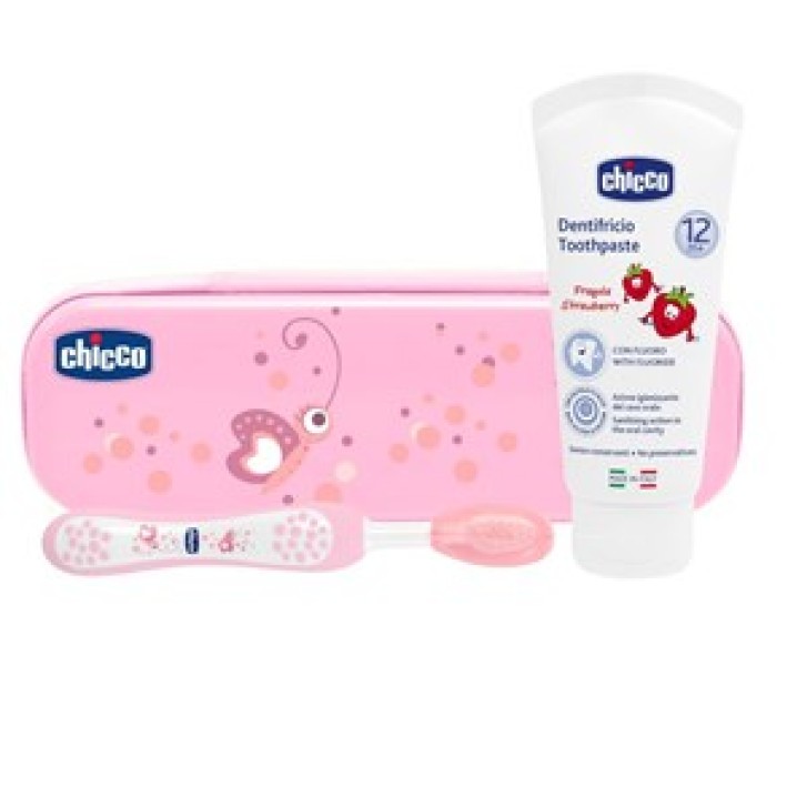 CHICCO Set dentale Rosa +12 mesi