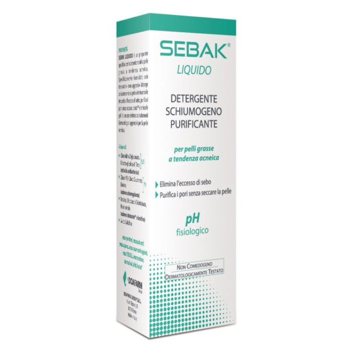 Sebak Liquido detergente per l'acne 150 Ml