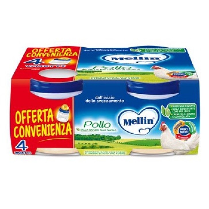 Mellin Omogeneizzato di pollo 4X80 gr