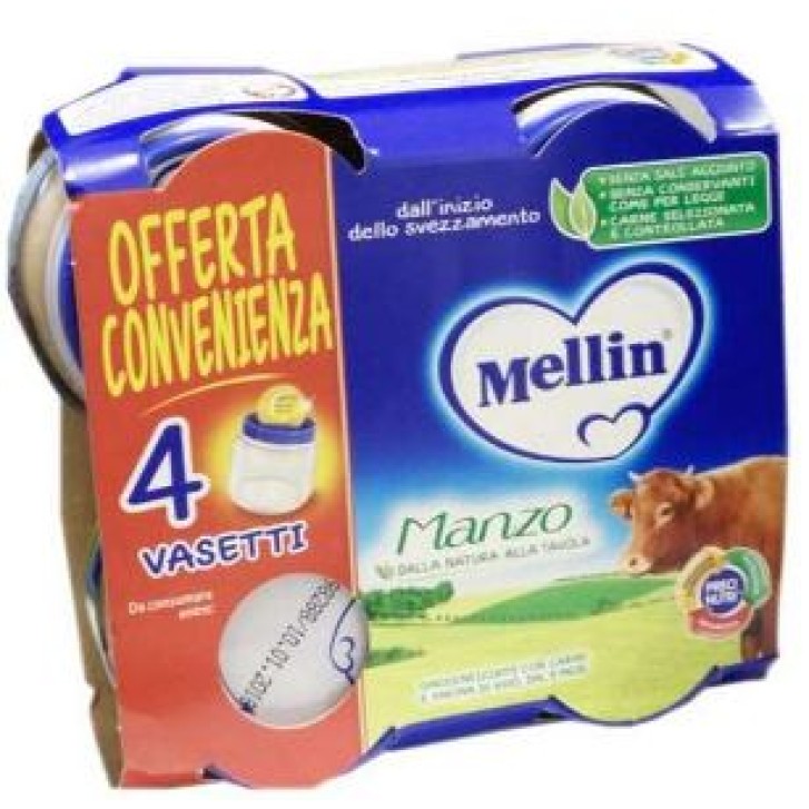 Mellin Omogeneizzato di manzo 4X80 gr