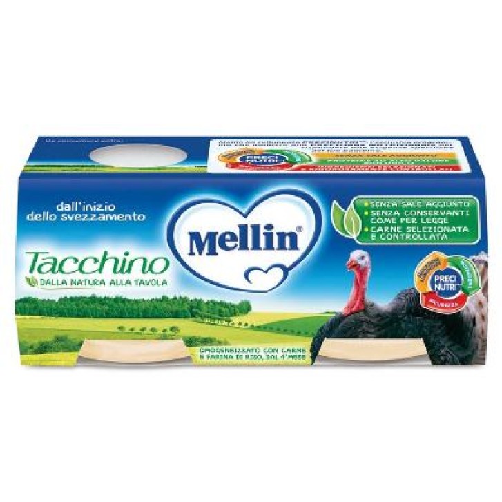 Mellin Omogeneizzato di tacchino 2X80 gr