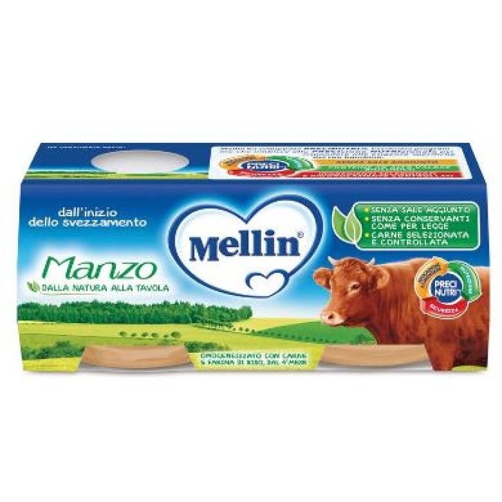 MELLIN Omogeneizzato di MANZO 2X80 gr