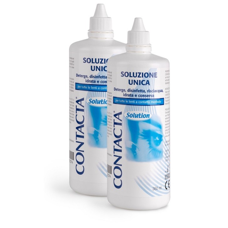 Contacta Soluzione unica per lenti a contatto 2x360 ml