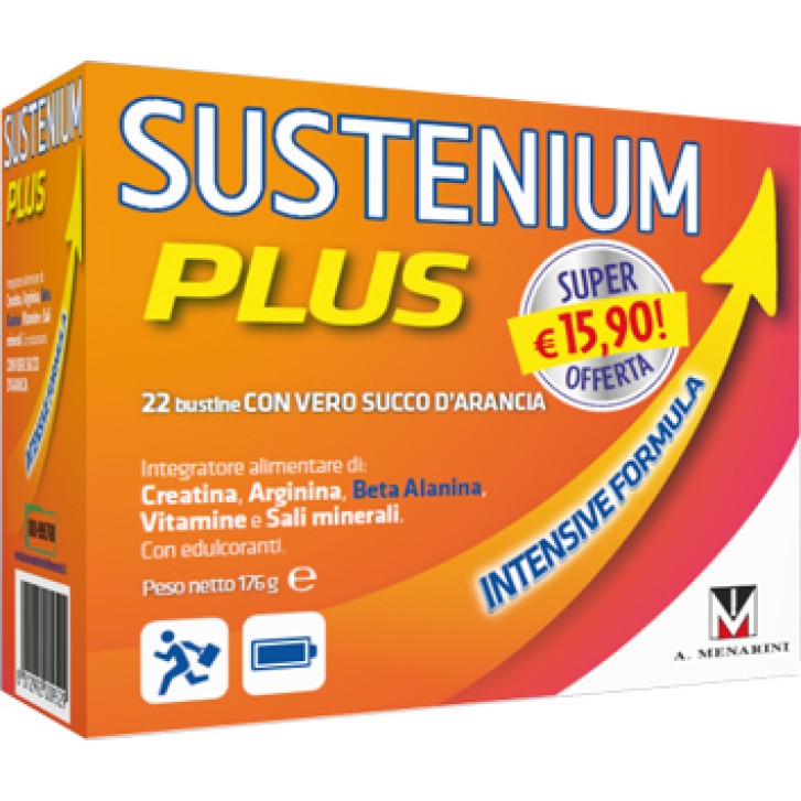 Sustenium Plus integratore con creatina ed arginina 12 Bustine