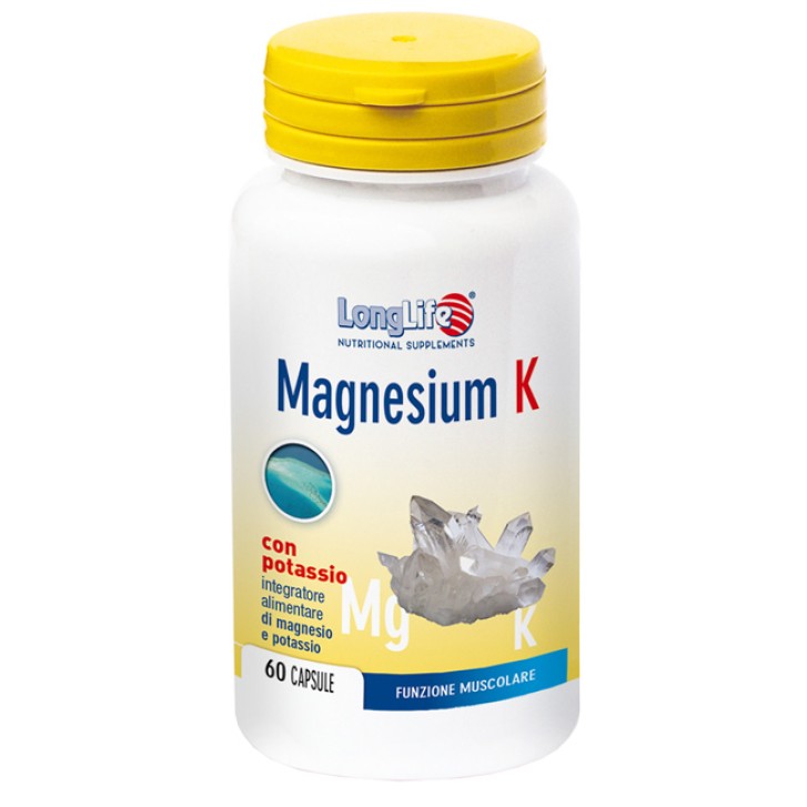 LongLife Magnesium K Integratore Magnesio Potassio 60 Capsule