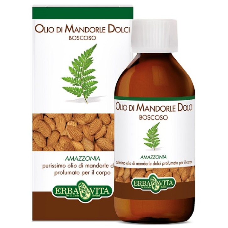 Erba Vita Olio di Mandorle Dolci Boscoso Massaggio Corpo 250 ml