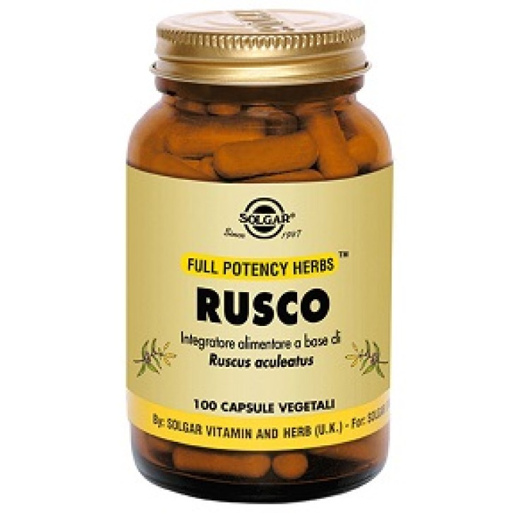 Solgar Rusco Integratore Microcircolo 100 Capsule