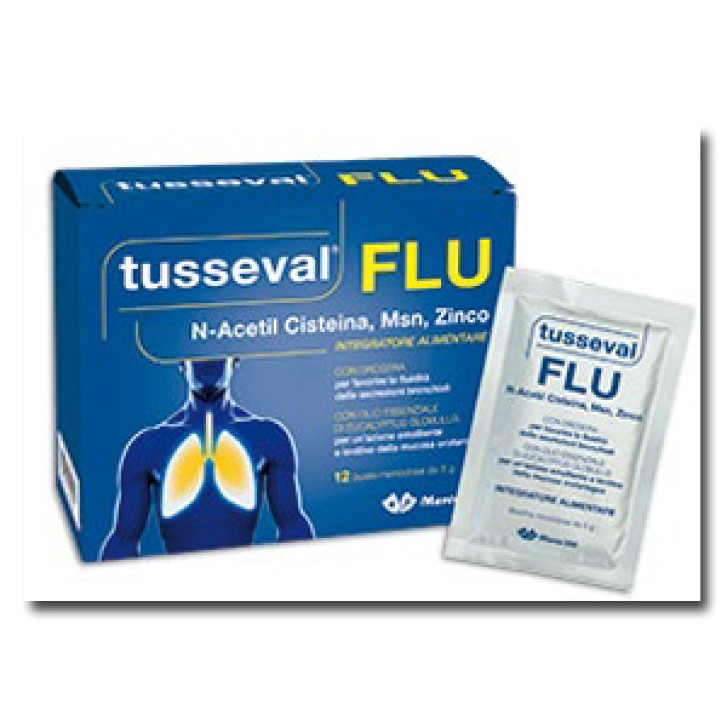 TUSSEVAL FLU Integratore alimentare 12 BUSTINE SOLUBILI