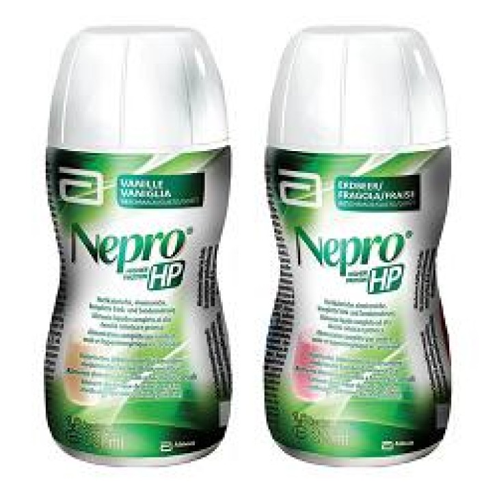 Nepro Hp alimento a fini medici per pazienti in dialisi - Gusto Fragola 220 Ml