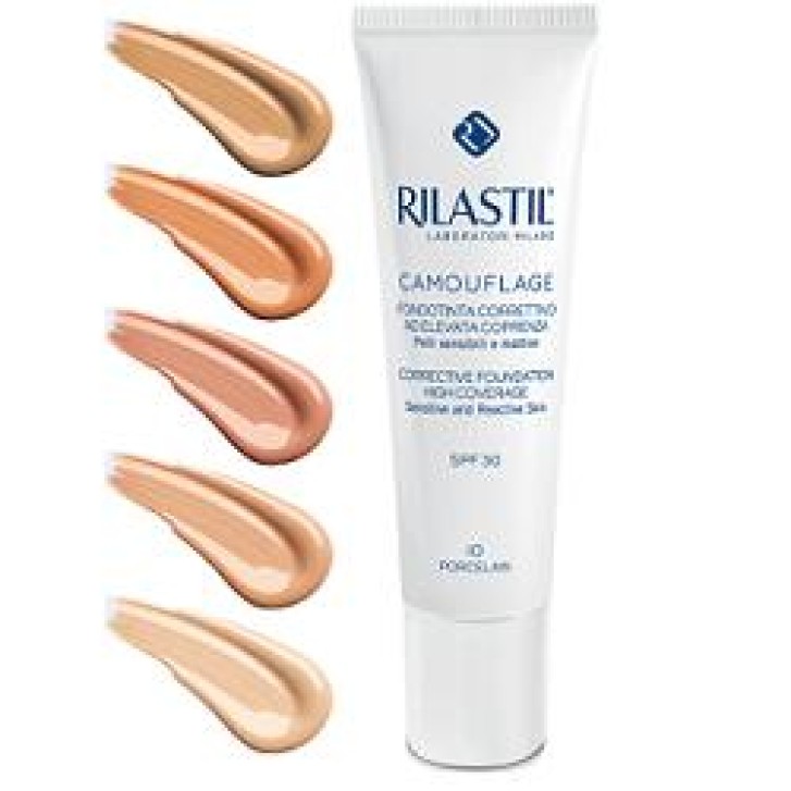 Rilastil Cosmetic Camouflage Fondotinta Correttivo Elevata Coprenza 30 Honey 30 ml