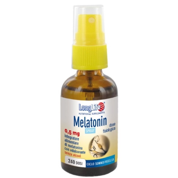 LongLife Melatonin Spray Integratore Per il Sonno 30 ml