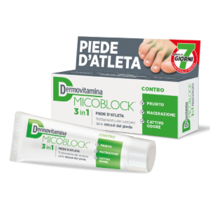 Dermovitamina MicoBlock crema per la micosi del piede 30 ml