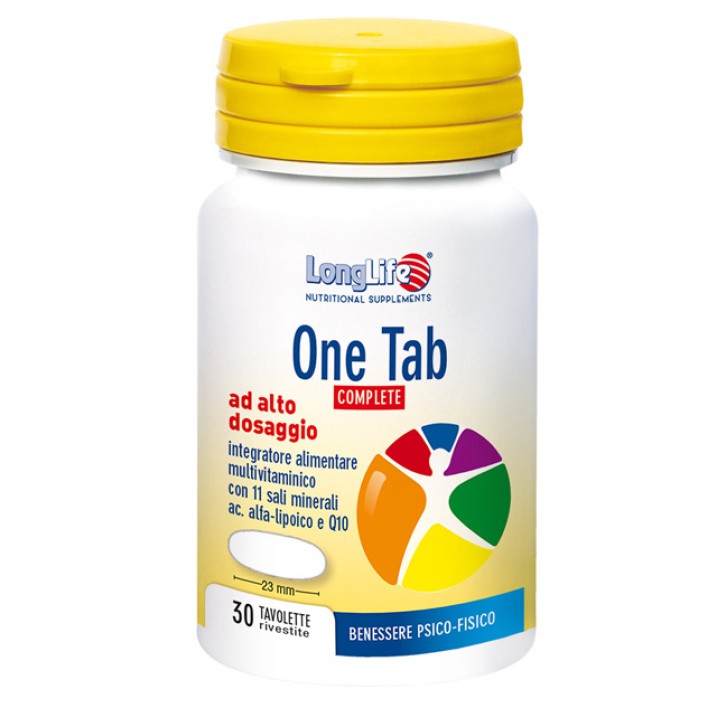 LongLife One Tab Complete Integratore multivitaminico 30 Tavolette