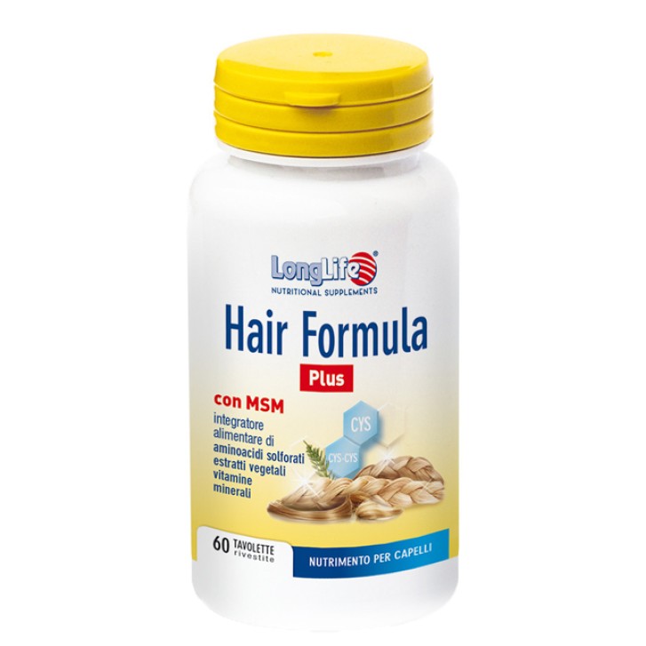 Longlife Hair Formula Plus Integratore per Capelli 60 Tavolette