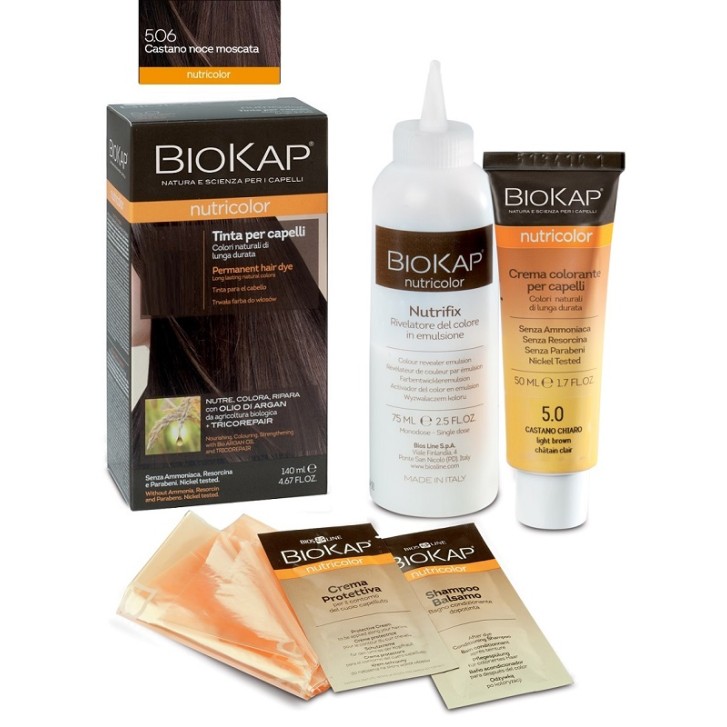 Biokap Nutricolor Tinta capelli Castano noce moscata 5.06