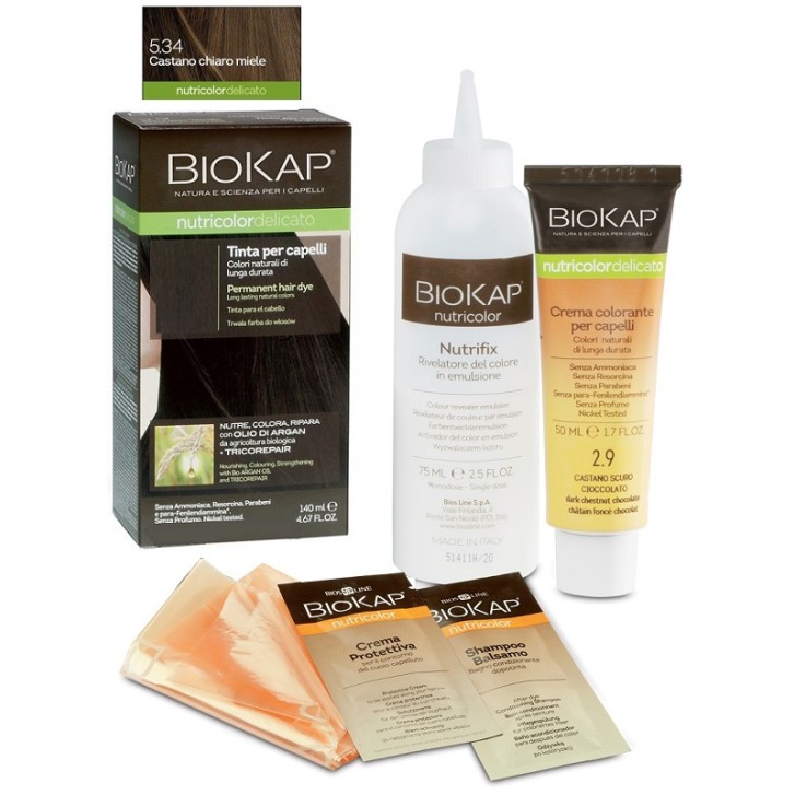 Biokap Nutricolor Tinta capelli Castano chiaro miele 5.34