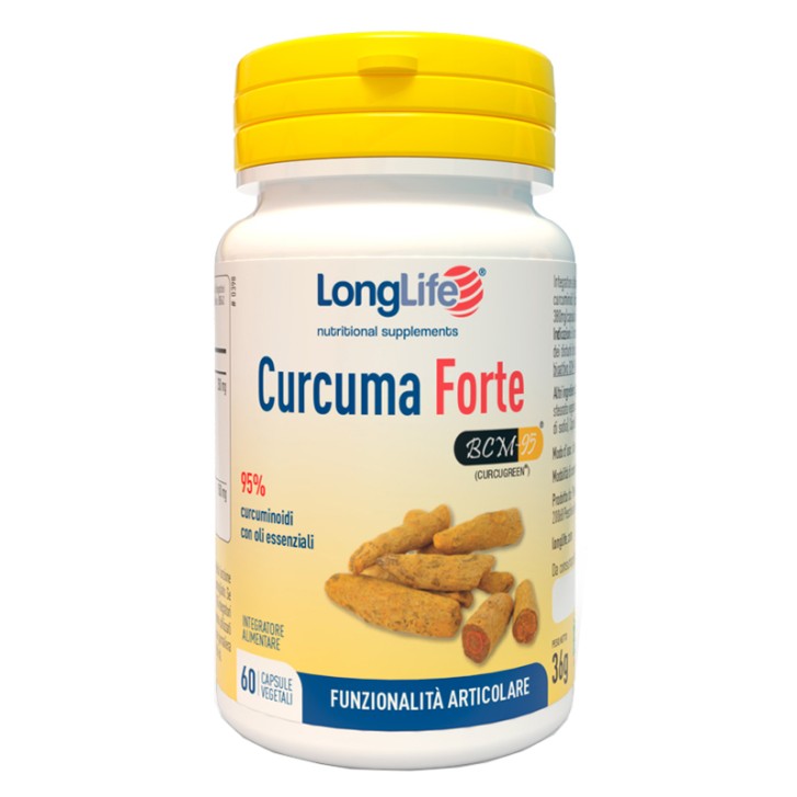 LongLife Curcuma Forte Integratore Curcuma 60 Capsule