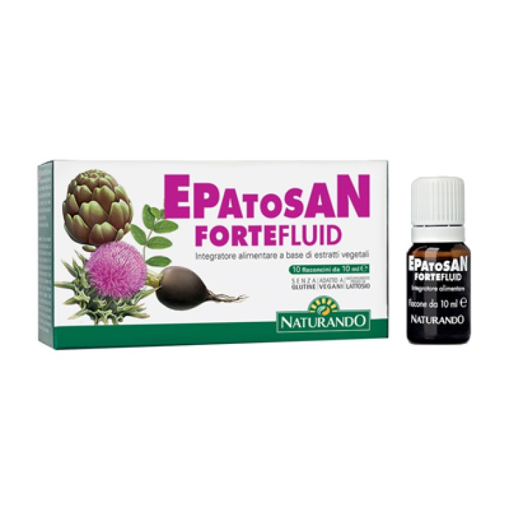 Epatosan Fortefluid integratore per la funzionalit epatica 10 Flaconcini