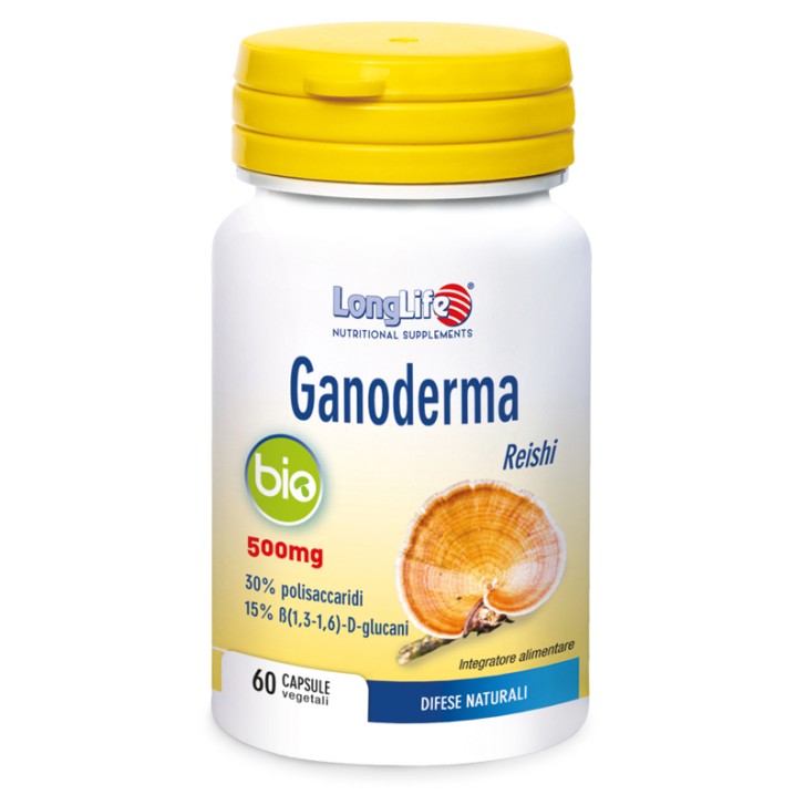 Longlife Ganoderma Bio Integratore per il benessere respiratorio 60 capsule