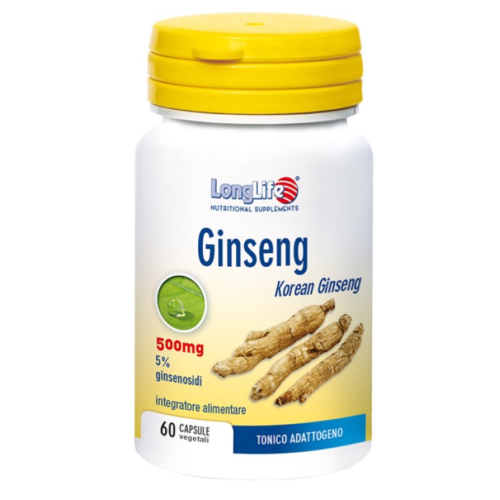 Longlife Ginseng 5% Integratore per la stanchezza fisica e mentale 60 capsule