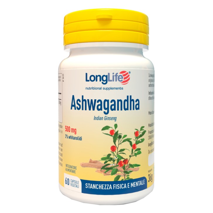 LongLife Ashwagandha Integratore Rilassante 60 Capsule