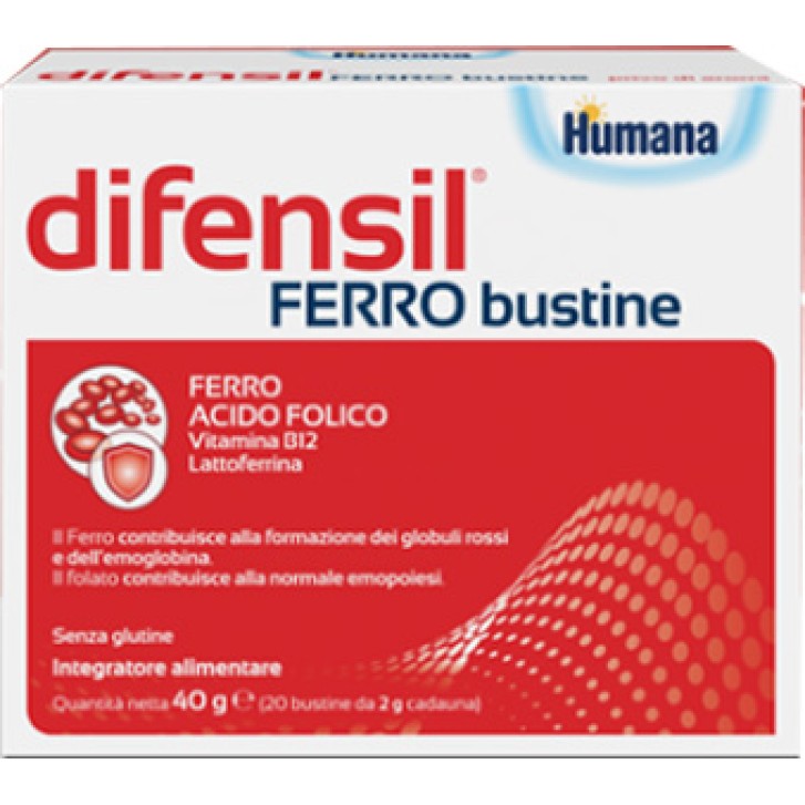 Humana Difensil FERRO integratore alimentare 20 bustine