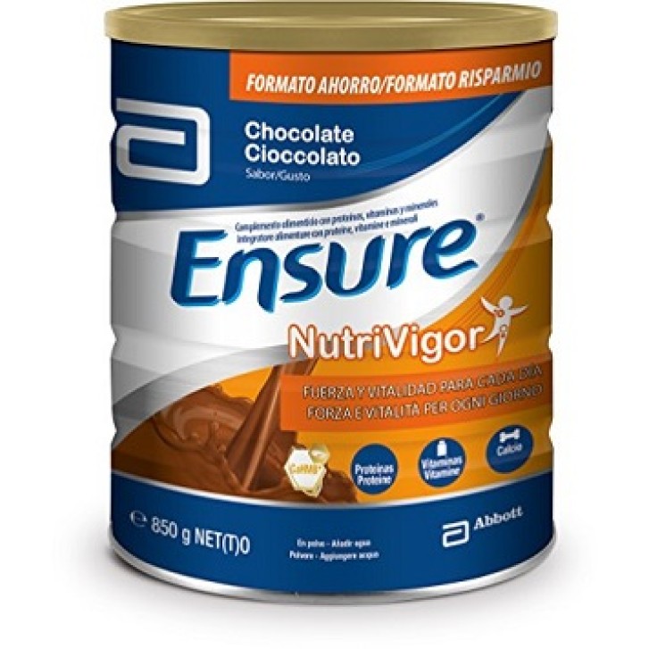 Ensure Nutrivigor integratore energetico in polvere gusto cioccolato 850 gr