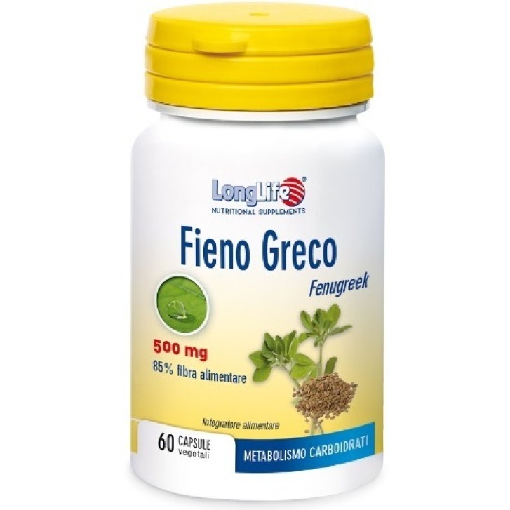 LongLife Fieno Greco integratore controllo lipidi plasmatici 500mg 60 Capsule