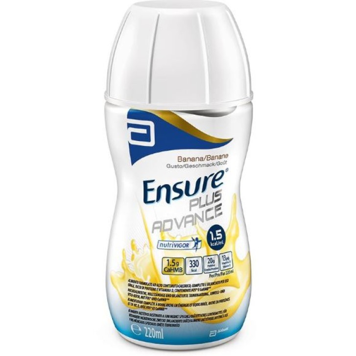 Ensure Plus Advance supplemento nutrizionale ipercalorico gusto banana 4X220 ml