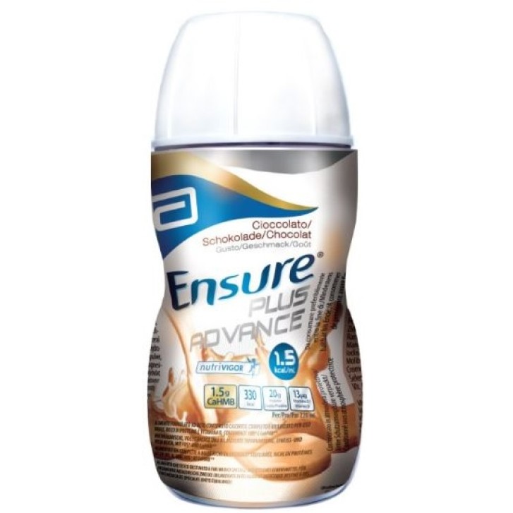 Ensure Plus Advance supplemento nutrizionale ipercalorico gusto cioccolato  4X220 ml