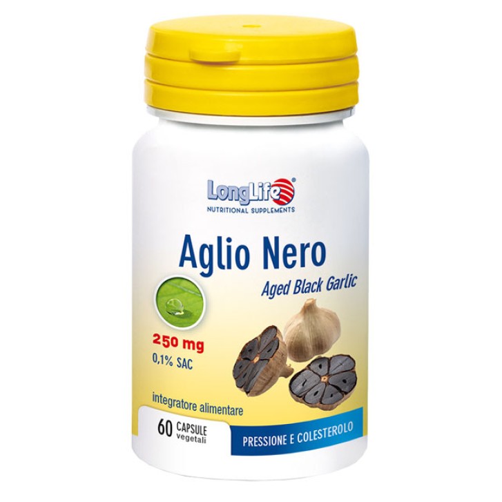 LongLife Aglio Nero integratore pressione cardiaca 60 Capsule